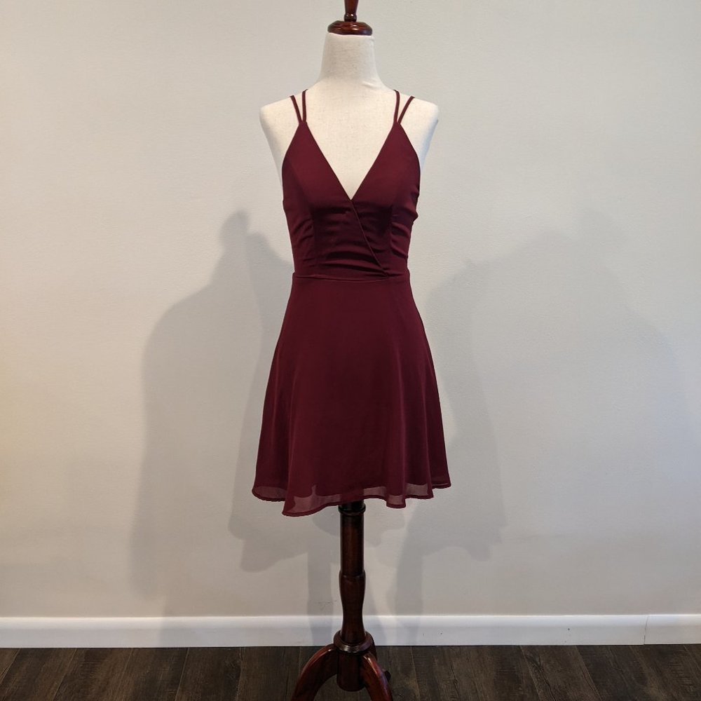 Wine Tobi Skater Dress